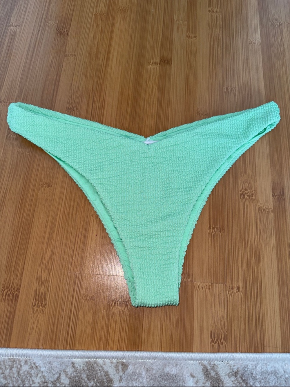 Textured Mint Green Delilah Bikini Bottom